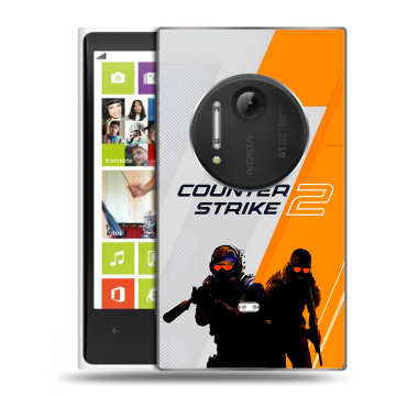 Силиконовый чехол на Nokia Lumia 1020 с принтом Counter Strike