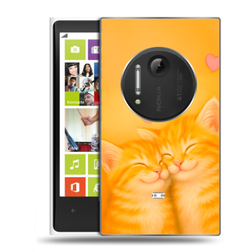 Силиконовый чехол на Nokia Lumia 1020 с принтом Милые котята Силиконовый чехол на Nokia Lumia 1020 с принтом Милые котята