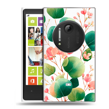 Силиконовый чехол на Nokia Lumia 1020 с принтом женский