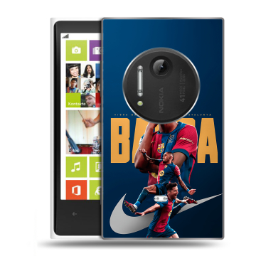 Силиконовый чехол на Nokia Lumia 1020 с принтом Барселона Barca Yamal 