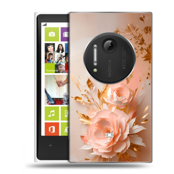 Силиконовый чехол на Nokia Lumia 1020 с принтом женский