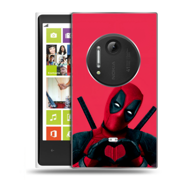 Силиконовый чехол на Nokia Lumia 1020 с принтом Дедпул Deadpool