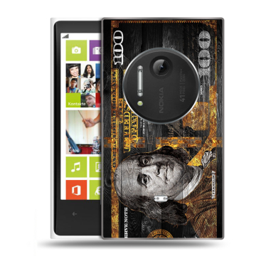 Силиконовый чехол на Nokia Lumia 1020 с принтом Доллар деньги