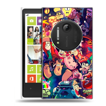 Силиконовый чехол на Nokia Lumia 1020 с принтом Gravity Falls Гравити Фолз