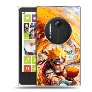 Силиконовый чехол на Nokia Lumia 1020 с принтом Аниме Наруто Naruto