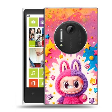 Силиконовый чехол на Nokia Lumia 1020 с принтом Labubu Лабубу