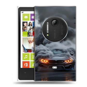 Силиконовый чехол на Nokia Lumia 1020 с принтом BMW БМВ