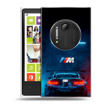 Силиконовый чехол на Nokia Lumia 1020 с принтом BMW БМВ