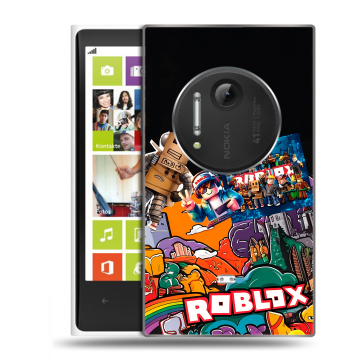 Силиконовый чехол на Nokia Lumia 1020 с принтом Roblox Роблокс Силиконовый чехол на Nokia Lumia 1020 с принтом Roblox Роблокс