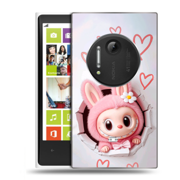 Силиконовый чехол на Nokia Lumia 1020 с принтом Labubu Лабубу