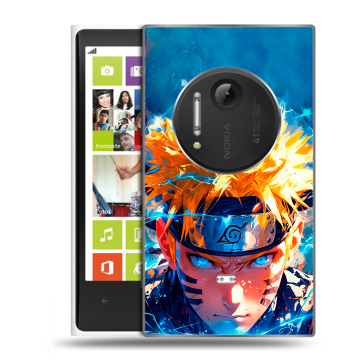 Силиконовый чехол на Nokia Lumia 1020 с принтом Аниме Наруто Naruto