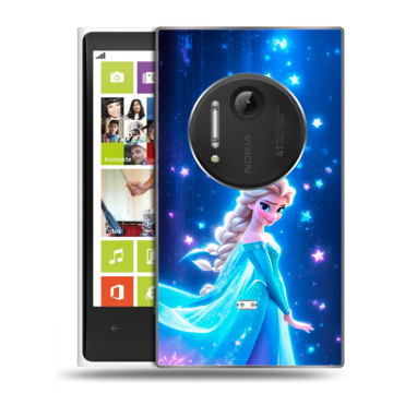 Силиконовый чехол на Nokia Lumia 1020 с принтом Холодное сердце Frozen Силиконовый чехол на Nokia Lumia 1020 с принтом Холодное сердце Frozen