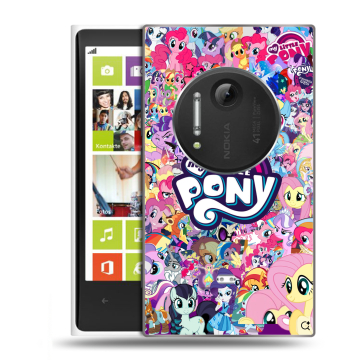 Силиконовый чехол на Nokia Lumia 1020 с принтом My little pony Дружба чудо