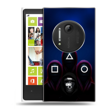 Силиконовый чехол на Nokia Lumia 1020 с принтом Игра Кальмара