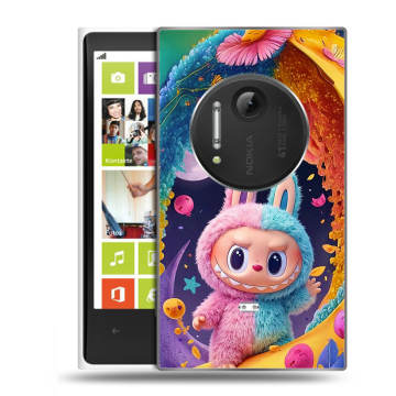 Силиконовый чехол на Nokia Lumia 1020 с принтом Labubu Лабубу