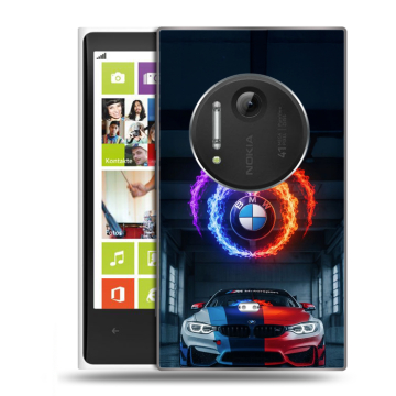 Силиконовый чехол на Nokia Lumia 1020 с принтом BMW БМВ
