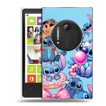 Силиконовый чехол на Nokia Lumia 1020 с принтом Лило и Стич