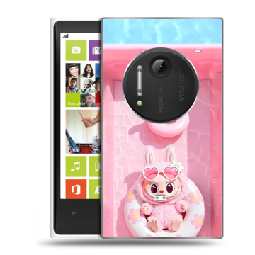 Силиконовый чехол на Nokia Lumia 1020 с принтом Labubu Лабубу