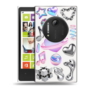 Силиконовый чехол на Nokia Lumia 1020 с принтом Y2K Силиконовый чехол на Nokia Lumia 1020 с принтом Y2K