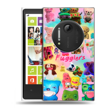 Силиконовый чехол на Nokia Lumia 1020 с принтом Флагер Fuggler