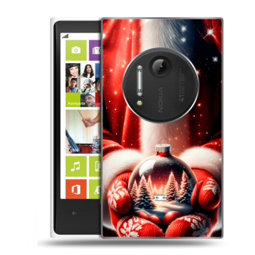 Силиконовый чехол на Nokia Lumia 1020 с принтом Новый год