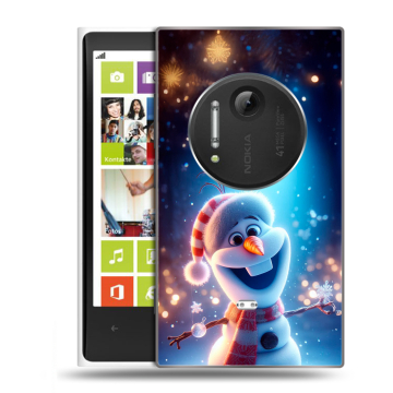 Силиконовый чехол на Nokia Lumia 1020 с принтом Новый год