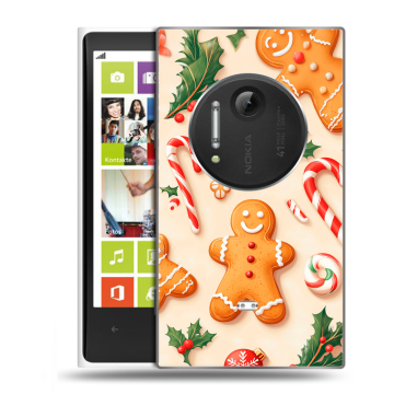 Силиконовый чехол на Nokia Lumia 1020 с принтом Новый год