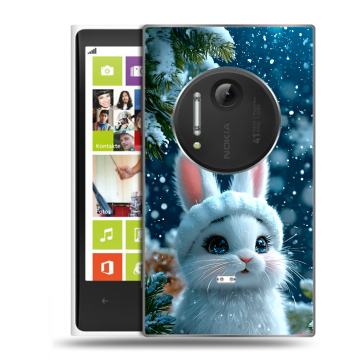Силиконовый чехол на Nokia Lumia 1020 с принтом Новый год