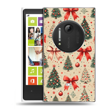 Силиконовый чехол на Nokia Lumia 1020 с принтом Новый год