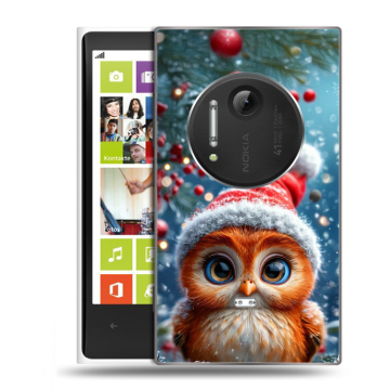 Силиконовый чехол на Nokia Lumia 1020 с принтом Новый год