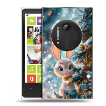 Силиконовый чехол на Nokia Lumia 1020 с принтом Новый год