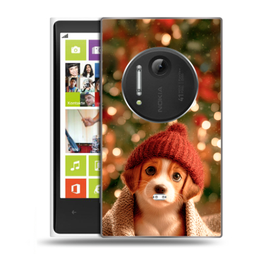 Силиконовый чехол на Nokia Lumia 1020 с принтом Новый год
