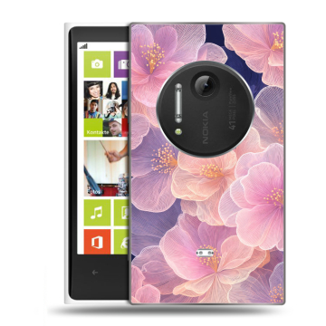 Силиконовый чехол на Nokia Lumia 1020 с принтом женский