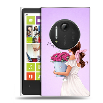 Силиконовый чехол на Nokia Lumia 1020 с принтом женский Силиконовый чехол на Nokia Lumia 1020 с принтом женский