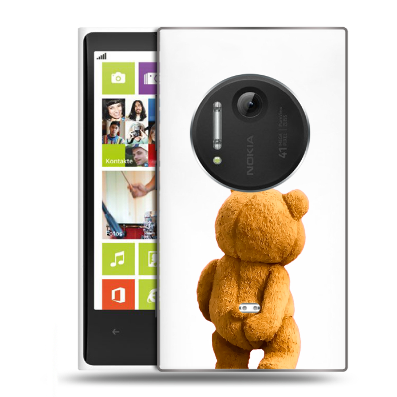 Силиконовый чехол на Nokia Lumia 1020 с принтом Медведь Силиконовый чехол на Nokia Lumia 1020 с принтом Медведь