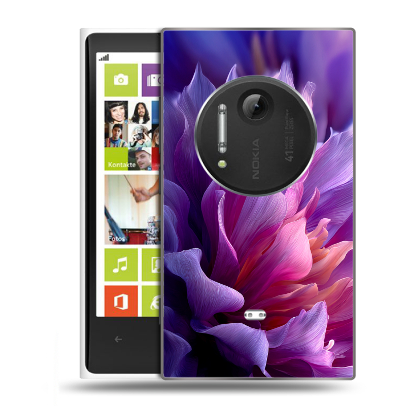 Силиконовый чехол на Nokia Lumia 1020 с принтом женский цветы Силиконовый чехол на Nokia Lumia 1020 с принтом женский цветы