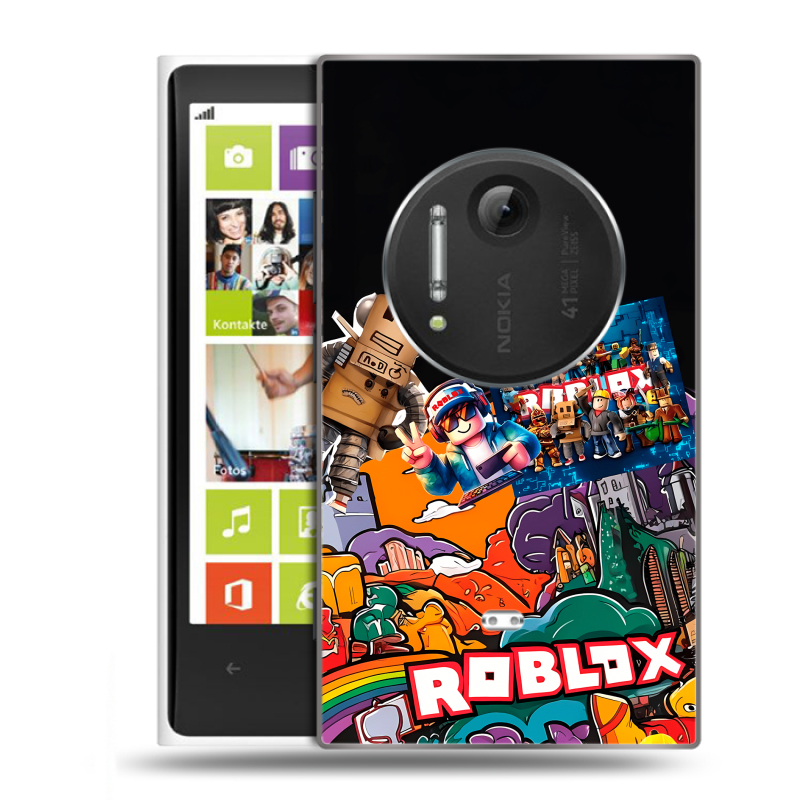 Силиконовый чехол на Nokia Lumia 1020 с принтом Roblox Роблокс Силиконовый чехол на Nokia Lumia 1020 с принтом Roblox Роблокс