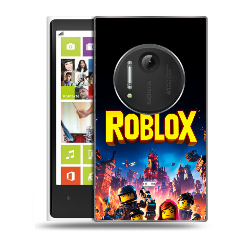 Силиконовый чехол на Nokia Lumia 1020 с принтом Roblox Роблокс Силиконовый чехол на Nokia Lumia 1020 с принтом Roblox Роблокс