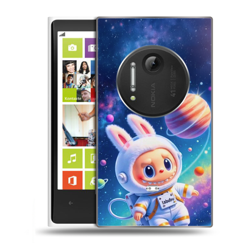 Силиконовый чехол на Nokia Lumia 1020 с принтом Labubu Лабубу Силиконовый чехол на Nokia Lumia 1020 с принтом Labubu Лабубу