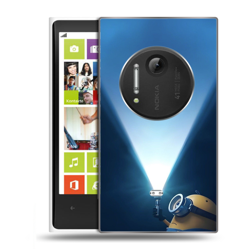 Силиконовый чехол на Nokia Lumia 1020 с принтом Миньоны Силиконовый чехол на Nokia Lumia 1020 с принтом Миньоны