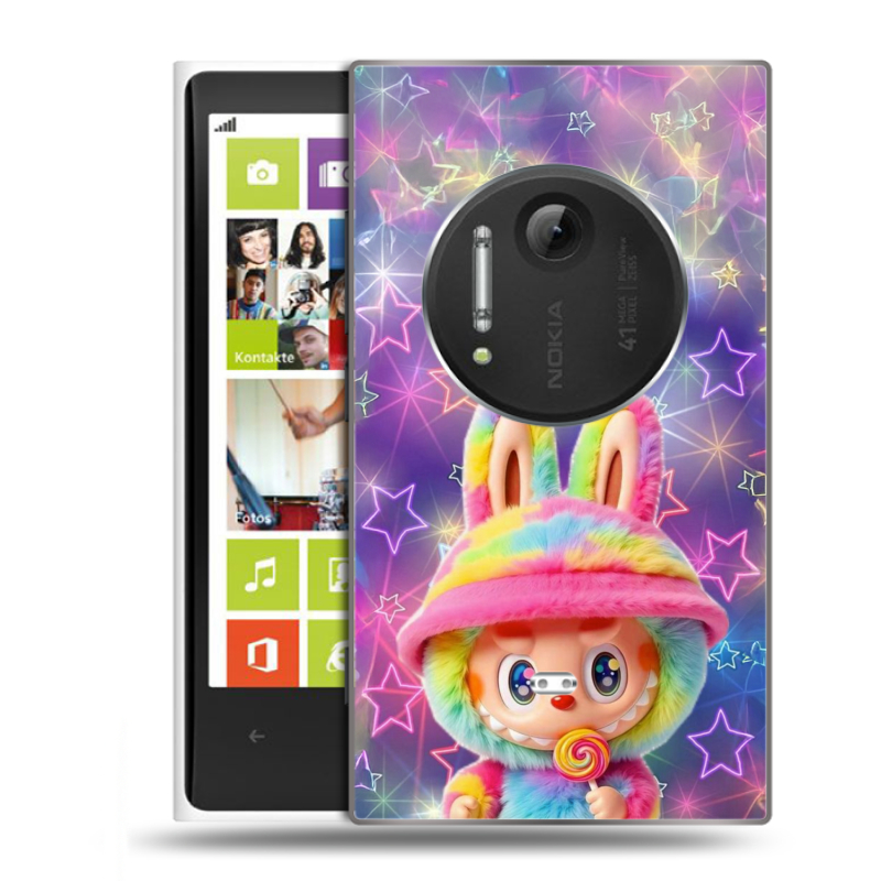 Силиконовый чехол на Nokia Lumia 1020 с принтом Labubu Лабубу Силиконовый чехол на Nokia Lumia 1020 с принтом Labubu Лабубу