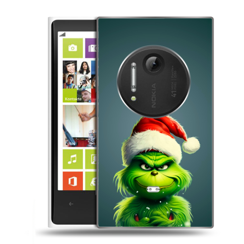 Силиконовый чехол на Nokia Lumia 1020 с принтом Новый год Силиконовый чехол на Nokia Lumia 1020 с принтом Новый год