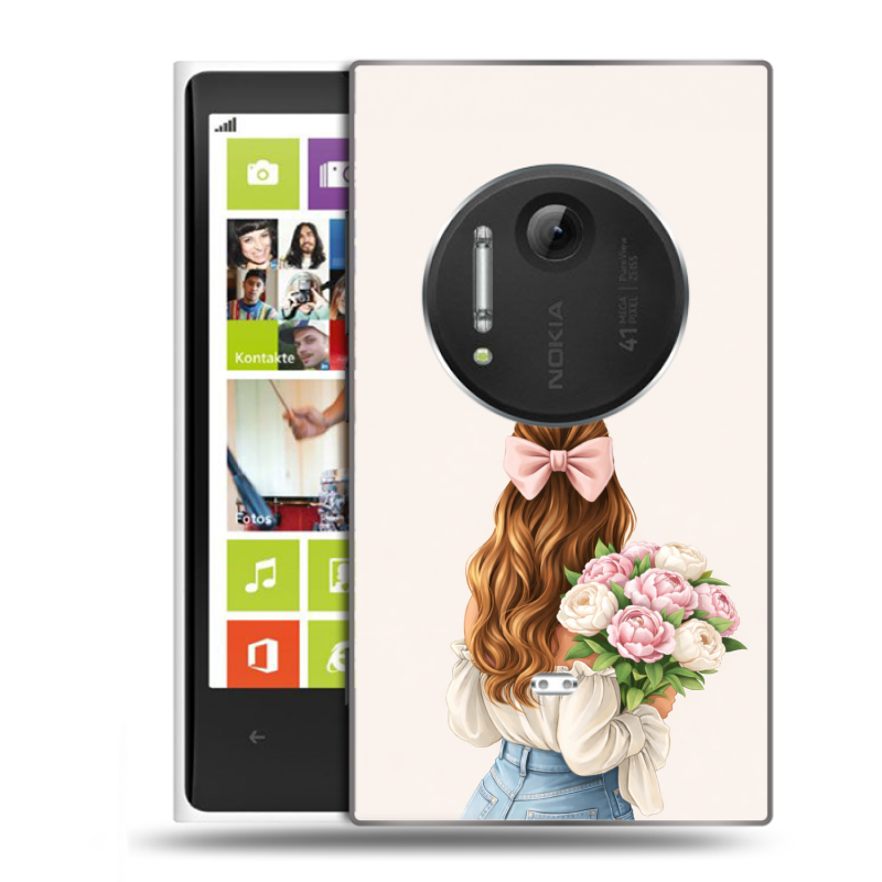 Силиконовый чехол на Nokia Lumia 1020 с принтом женский Силиконовый чехол на Nokia Lumia 1020 с принтом женский