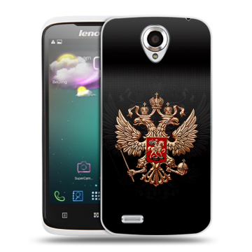 Пластиковый чехол на Lenovo S820 Ideaphone с принтом Герб России Пластиковый чехол на Lenovo S820 Ideaphone с принтом Герб России