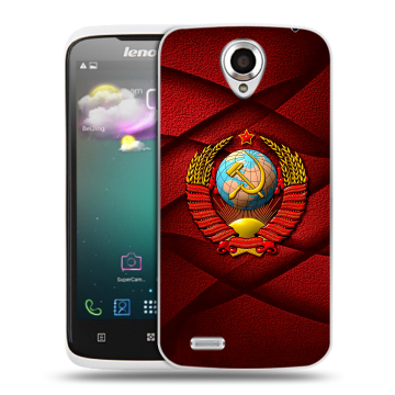 Пластиковый чехол на Lenovo S820 Ideaphone с принтом Герб СССР Пластиковый чехол на Lenovo S820 Ideaphone с принтом Герб СССР
