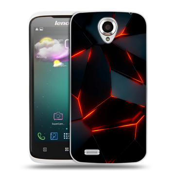 Пластиковый чехол на Lenovo S820 Ideaphone с принтом Яркие абстракции Пластиковый чехол на Lenovo S820 Ideaphone с принтом Яркие абстракции