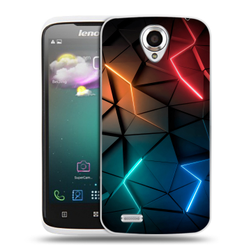 Пластиковый чехол на Lenovo S820 Ideaphone с принтом Абстракция неон Пластиковый чехол на Lenovo S820 Ideaphone с принтом Абстракция неон