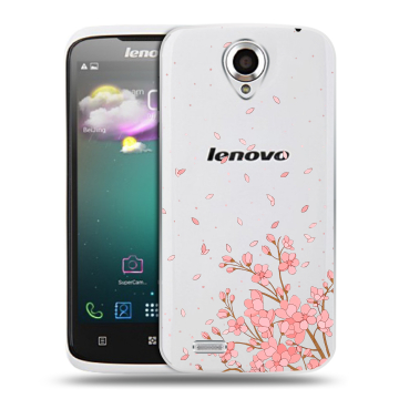 Пластиковый чехол на Lenovo S820 с принтом Ветка сакуры Пластиковый чехол на Lenovo S820 с принтом Ветка сакуры