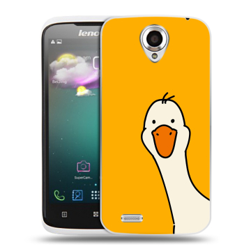 Пластиковый чехол на Lenovo S820 с принтом Утка Пластиковый чехол на Lenovo S820 с принтом Утка