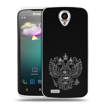 Пластиковый чехол на Lenovo S820 с принтом Герб России